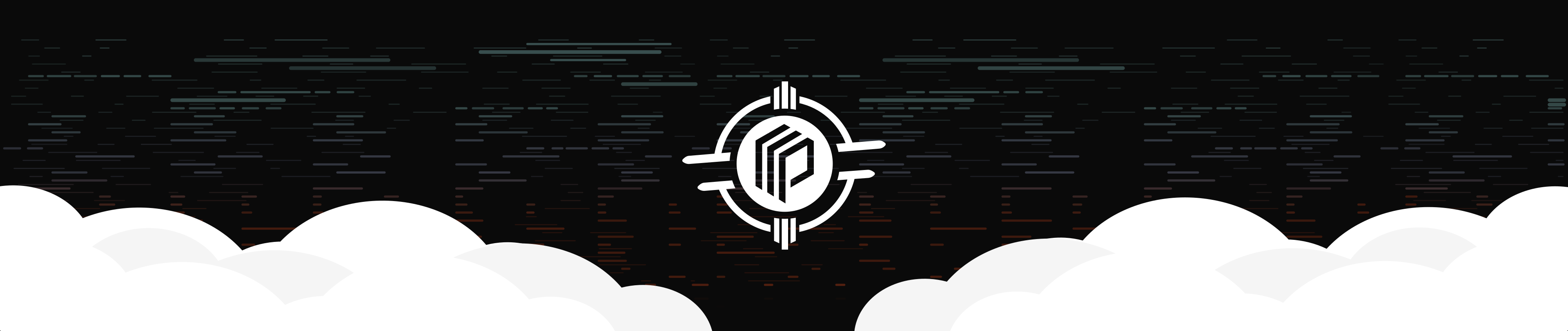 Prefect logo inside the ACE Aerodrome logo hovering above clouds